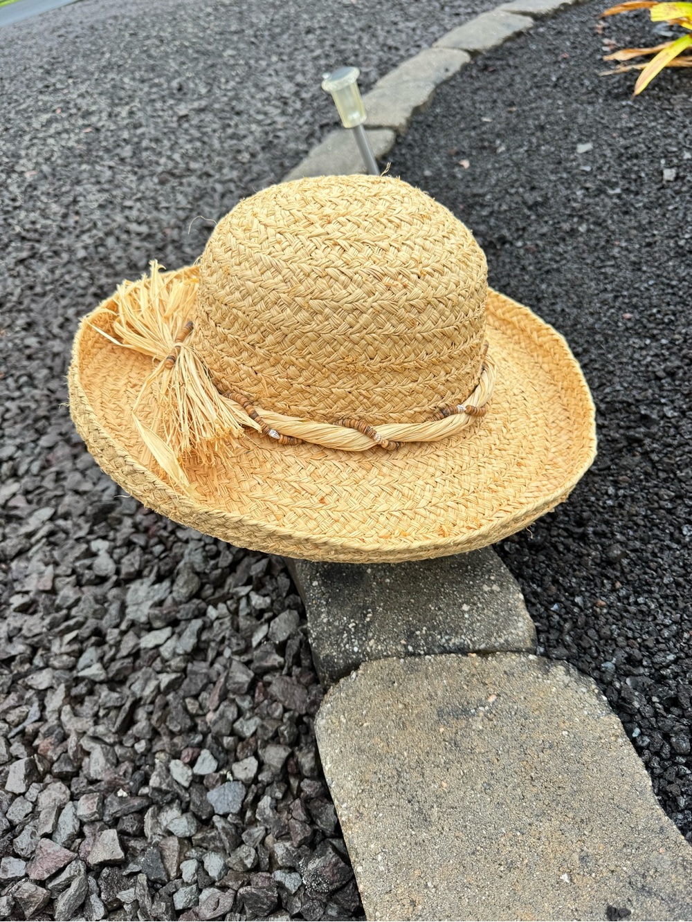 Scala Collection Raffia Straw Sun Hat Beach Resort Boho One Size - Picture 6 of 9
